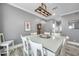 Bright dining area with modern table and chairs at 9309 Edistro Pl, New Port Richey, FL 34654