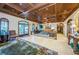 Upscale lobby area with coffered ceilings, elegant furnishings, and tile flooring at 9704 Milano Dr, Trinity, FL 34655