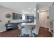 Bright, open kitchen with breakfast bar is conveniently located near entryway and stairs at 9706 Simeon Dr, Land O Lakes, FL 34638
