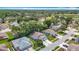 A tranquil community with mature trees and manicured lawns surrounding this charming blue house at 13321 Norman Cir, Hudson, FL 34669