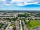 Scenic aerial view showing the property's location in a mature, established neighborhood at 14655 Potterton Cir, Hudson, FL 34667