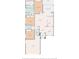 Color-coded floor plan showcasing the layout of the home, including bedroom and living room dimensions at 14655 Potterton Cir, Hudson, FL 34667