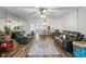Spacious living room with water views from the balcony at 19531 Gulf Blvd # 611, Indian Shores, FL 33785