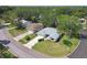 Aerial view showcasing the home's location and well-manicured landscaping at 2183 Westchester Blvd, Spring Hill, FL 34606
