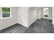 Carpeted basement area with window and view into another room at 2202 Amity Ct, New Port Richey, FL 34655