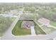 This aerial view displays the property lines around the single Gathering home at 2251 Evenglow Ave, Spring Hill, FL 34609