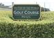 Sign for 'On Top of the World' Golf Course at 2261 Swedish Dr # 37, Clearwater, FL 33763