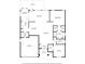 Floor plan showing layout of home, including kitchen, living room, and bedrooms at 2275 Terrace View Ln, Spring Hill, FL 34606