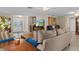 Spacious living room features comfortable seating and a television, perfect for relaxing at 2275 Terrace View Ln, Spring Hill, FL 34606