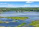 Scenic aerial view featuring a picturesque lake and wetlands at 25487 Dan Brown Hill Rd, Brooksville, FL 34602