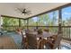 Relaxing screened porch with comfortable seating and scenic views at 25487 Dan Brown Hill Rd, Brooksville, FL 34602