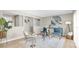 Bright living space with stylish decor, comfortable seating, and modern artwork creating a welcoming atmosphere at 2954 Leisure Ct, Dunedin, FL 34698