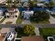 A view of a waterfront home with a lush front yard and direct water access at 3336 Gulfview Dr, Hernando Beach, FL 34607
