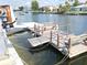 Private dock with easy water access, offering a peaceful retreat for boating, fishing, and enjoying waterfront living at 3336 Gulfview Dr, Hernando Beach, FL 34607