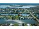 Aerial view of waterfront community with easy access to the open water and nearby nature preserves at 3363 Poinsettia Dr, Hernando Beach, FL 34607