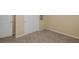 Neutral bedroom with carpet and a closet ready for personalization at 3363 Poinsettia Dr, Hernando Beach, FL 34607