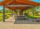A lovely outdoor pavilion with picnic tables and a grill, perfect for gatherings at 3897 Villamore Ln, Odessa, FL 33556
