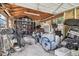 Unfinished storage room with exposed beams, offering potential for customization and ample storage space at 4007 S Renellie Dr, Tampa, FL 33611