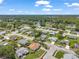 Aerial view of the houses and neighborhood in the area, showcasing lush landscaping and well-maintained properties at 4646 Lacrosse Ct, New Port Richey, FL 34655