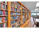 Community library showcasing extensive collection of books and comfortable reading area at 4646 Lacrosse Ct, New Port Richey, FL 34655