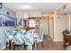 Inviting dining room featuring elegant décor and ample seating for comfortable gatherings and meals at 4939 Floramar Ter # 203, New Port Richey, FL 34652