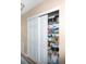 Well-stocked pantry with ample shelving for organized food storage, enhancing kitchen convenience at 4939 Floramar Ter # 203, New Port Richey, FL 34652