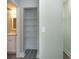 Bathroom offers built-in shelving and vanity with ample storage space at 4939 Floramar Ter # 812, New Port Richey, FL 34652