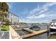 Condo building on the water with marina and boat slips at 4939 Floramar Ter # 812, New Port Richey, FL 34652