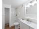 Bathroom boasts new vanity, toilet, and shower for a fresh look at 6410 Amelia Ln, Dade City, FL 33523