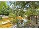 Picturesque view of the river from the property, surrounded by lush vegetation and mature trees at 6410 Amelia Ln, Dade City, FL 33523