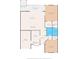 Detailed floor plan showing layout of living spaces, bedrooms, and garage at 6590 Brambleleaf Dr, Spring Hill, FL 34606