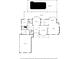 Detailed first floor plan showing layout of kitchen, living room, bedrooms, garage, and access to screened porch and pool at 7268 Crystal Spring Run, Weeki Wachee, FL 34607