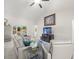 Bright living room with vaulted ceilings, plush seating, and a modern entertainment setup at 8199 Nordica Rd, Weeki Wachee, FL 34613