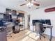 An office offers ample workspace with multiple monitors and decorative Nintendo memorabilia at 9425 Sterling Ln, Port Richey, FL 34668