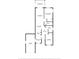 Detailed floorplan showcasing the layout of the home, including the living room, kitchen, and bedrooms at 11725 Spring Tree Ln, Port Richey, FL 34668