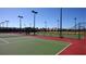 Multi-use sports court, fenced and lighted, offering tennis, basketball, and other recreational activities at 22289 Nebula Way, Land O Lakes, FL 34637