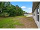Backyard featuring green space, trees and perimeter fencing at 2476 Magellan Ave, Spring Hill, FL 34608