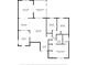 Detailed floor plan showcasing the layout of the home's rooms and dimensions at 3204 Payne St, New Port Richey, FL 34655