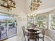 Inviting breakfast nook with outdoor access and lots of natural light at 489 Tournament Dr, Spring Hill, FL 34608