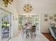 Charming breakfast nook with a bay window and comfortable seating at 489 Tournament Dr, Spring Hill, FL 34608
