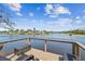 Beautiful water views can be enjoyed from the home's deck at 5903 Cachette De Riviera Ct, New Port Richey, FL 34655