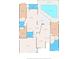 Detailed floor plan showcasing a home's layout with bedrooms, bathrooms, kitchen, living room, and outdoor pool area at 7328 Blue Skies Dr, Spring Hill, FL 34606