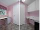 This home office offers a built-in desk, storage cabinets and a window at 7445 Nature Walk Dr, Spring Hill, FL 34606