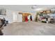Spacious garage with ample storage, cabinets, and open layout at 8143 Channel Dr, Port Richey, FL 34668