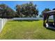 Large fenced-in backyard with gazebo at 8855 Prairie Creek Dr, New Port Richey, FL 34655