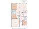 Detailed floor plan showcasing the layout of this charming home with measurements for each room at 8855 Prairie Creek Dr, New Port Richey, FL 34655
