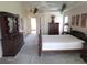 Bedroom with ceiling fan, carpet, and bright walls providing a calming and spacious retreat at 9168 Southern Comfort Ct, Weeki Wachee, FL 34613