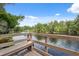 Scenic community dock for fishing or enjoying views of the lake at 11505 Cerca Del Rio, Temple Terrace, FL 33617