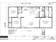 Floor plan featuring three bedrooms, two baths, kitchen, living, and dining area at 16104 Naples St, Brooksville, FL 34604