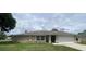 Charming single-story home with a well-manicured lawn and colorful flower beds at 3128 Montague Ave, Spring Hill, FL 34608